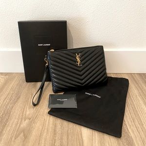 SOLD! Saint Laurent Monogram A5 Pouch